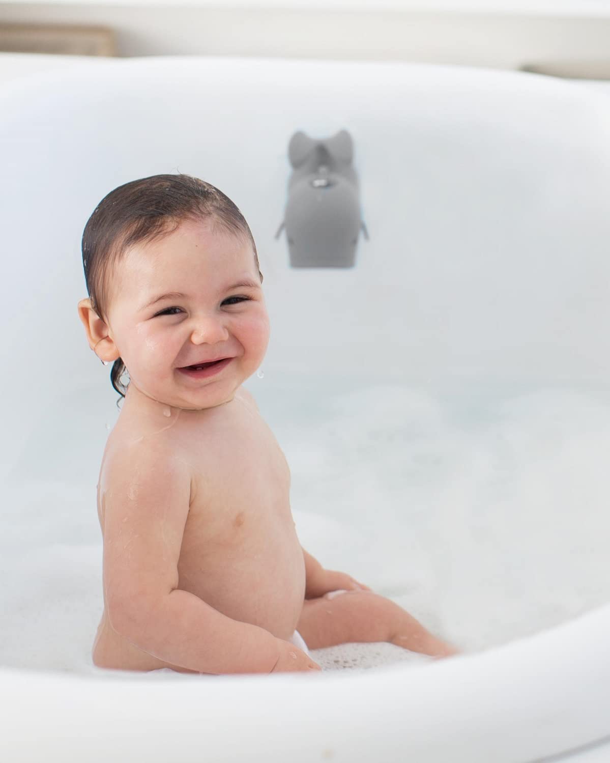 Skip Hop Bath Spout Cover, Universal Fit, Moby, Grey - Image 2